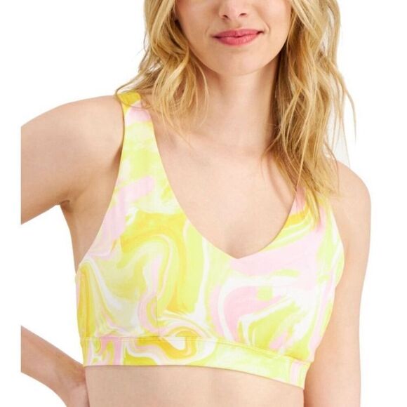 ID Ideology Plus Size Camo-Print Medium-Impact Sports Bra, Created for Macy's Si - Picture 1 of 3